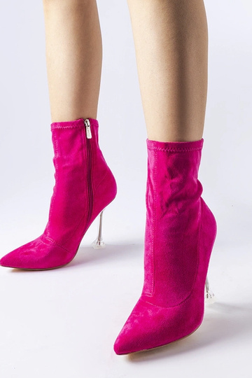 Bottines roses à talon décoratif Ferguson 2