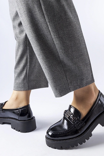 Mocassins noirs vernis avec... 2