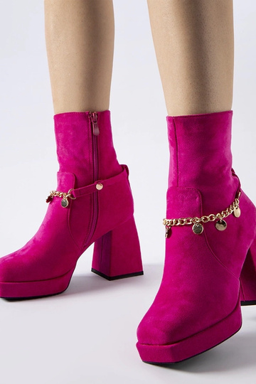 Bottines isolantes roses...