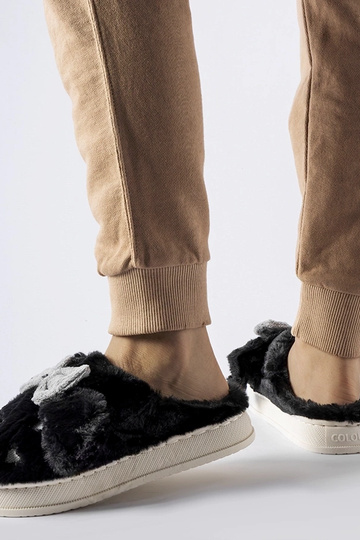 Chaussons noirs chauds avec... 2