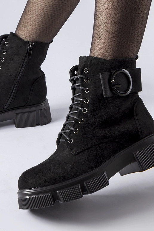 Bottes Cusiano isolées noires