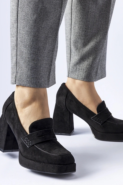 Escarpins noirs sur talon haut Solaine Escarpins noirs sur talon haut Solaine