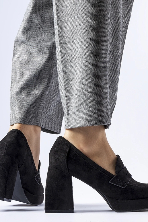 Escarpins noirs sur talon haut Solaine Escarpins noirs sur talon haut Solaine