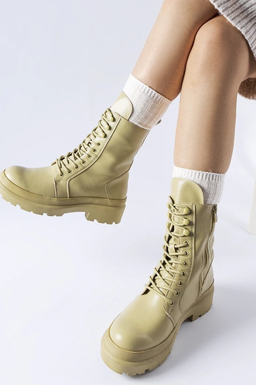 Bottes plates vertes avec... 2