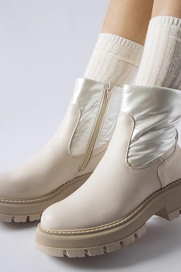 Bottines beiges à tige décorative Garrett 2