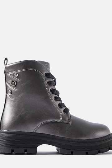 Bottines matelassées grises...