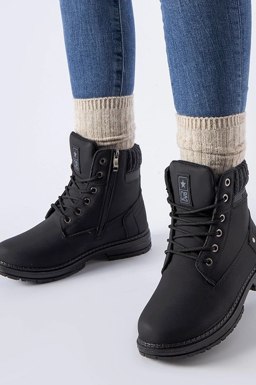 Bottes noires isolées Araujo pour femmes
