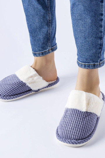 Chaussons Frappier bleus chauds 2