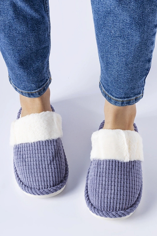 Chaussons Frappier bleus chauds