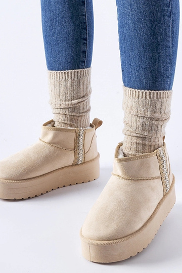 Bottes de neige à plateforme Dennison beiges