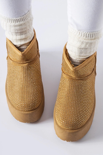 Bottes de neige marron avec... 2