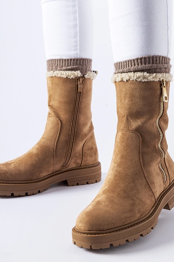 Bottines isolées beiges avec fermeture éclair Sunnyslope 2
