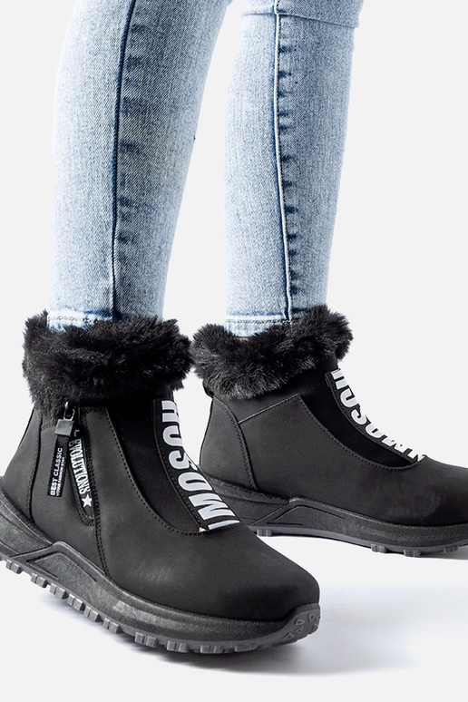 Baskets montantes isolantes noires...