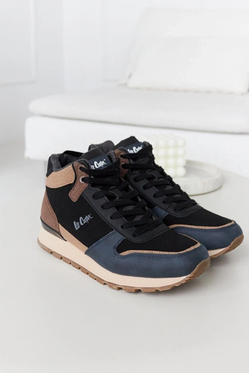Baskets bleu-brun...