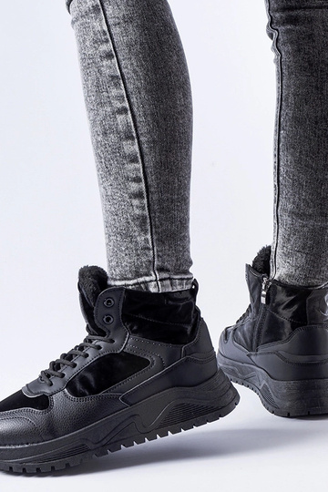 Baskets montantes isolantes noires Malles 2