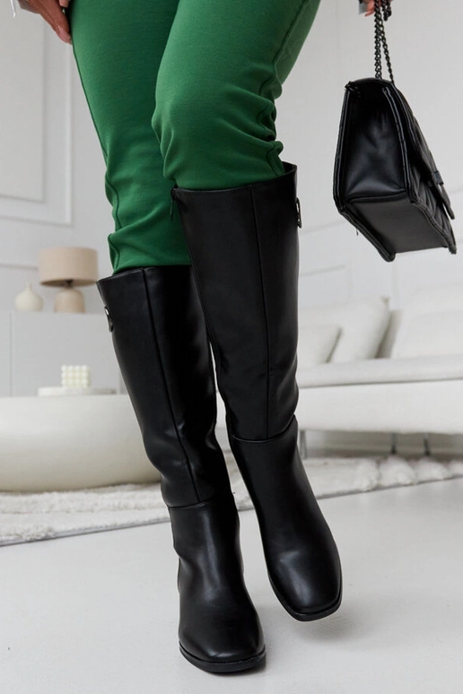 Sydney bottes noires avec boucle... Sydney bottes noires avec boucle...