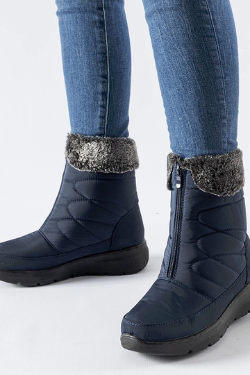 Bottes de neige compensées bleu marine Brownton