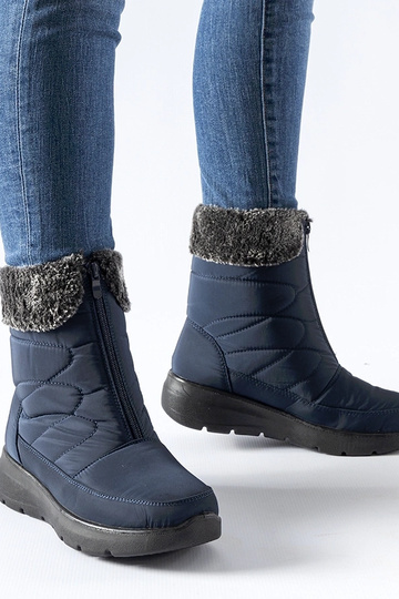 Bottes de neige compensées bleu marine Brownton 2