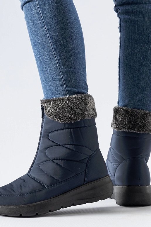 Bottes de neige compensées bleu...