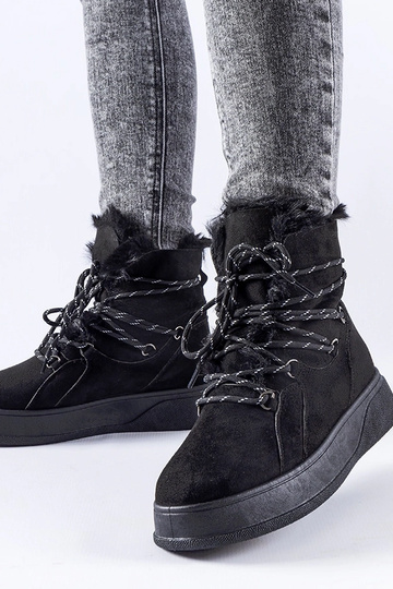 Bottes de neige à plateforme Rancourt noires