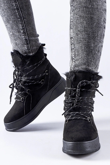 Bottes de neige à plateforme Rancourt noires 2