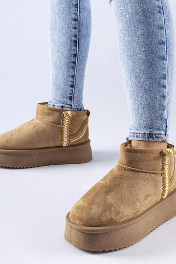 Bottines de neige beiges...