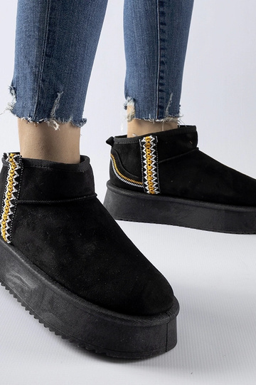 Bottes de neige à plateforme Scavi noires