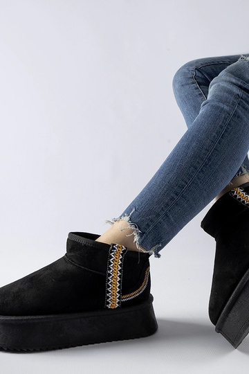 Bottes de neige à plateforme Scavi noires 2