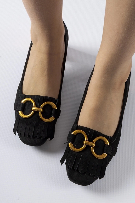 Escarpins noirs à talon bloc de Basso Escarpins noirs à talon bloc de Basso