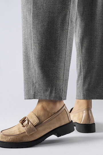 Mocassins à boucle beige Seggiano 2