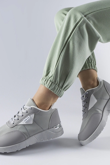 Baskets en tissu gris... 2