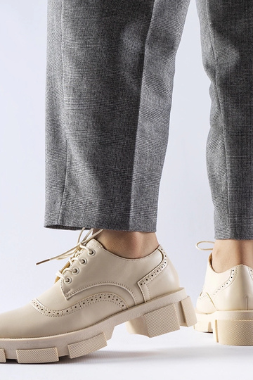 Derbies beige à lacets Piazzetta 2