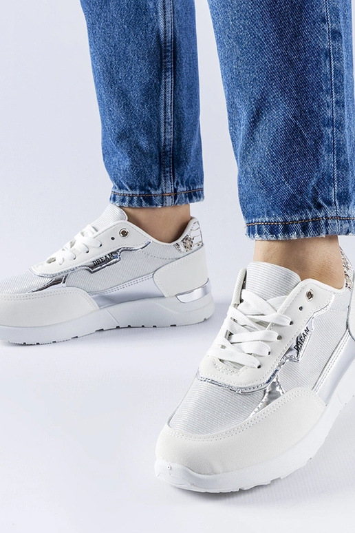 Baskets blanches pailletées Roganzuolo