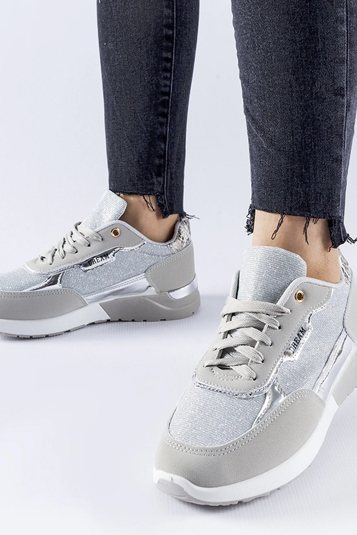 Baskets à paillettes grises Roganzuolo