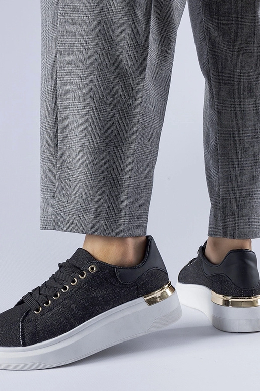 Baskets à plateforme Scuderlando noires