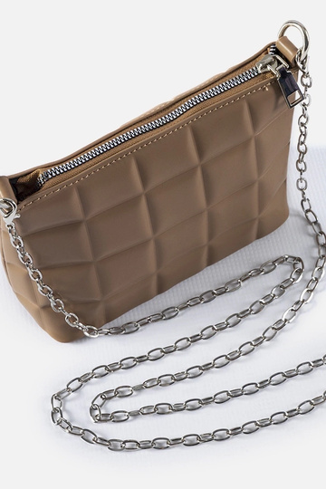 Sac matelassé beige avec chaîne Laas 2