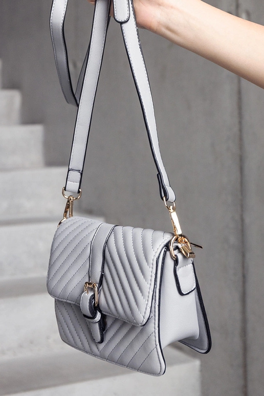 Sac messager matelassé gris Virgilio Sac messager matelassé gris Virgilio