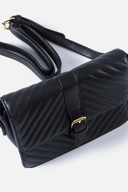 Sac messager matelassé noir Virgilio Sac messager matelassé noir Virgilio