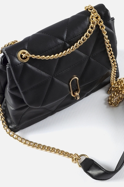 Sac à bandoulière matelassé noir Cella Sac à bandoulière matelassé noir Cella