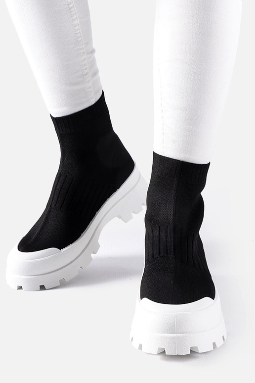 Baskets en tissu extensible Varden noir