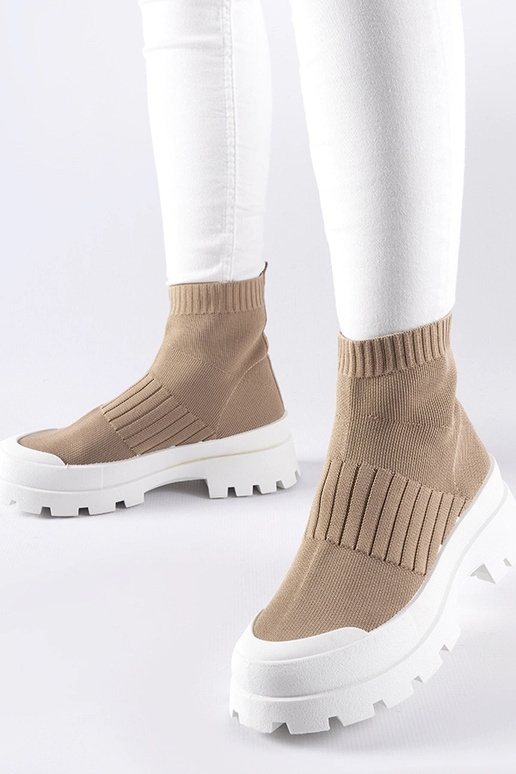 Baskets Varden marron avec tige...