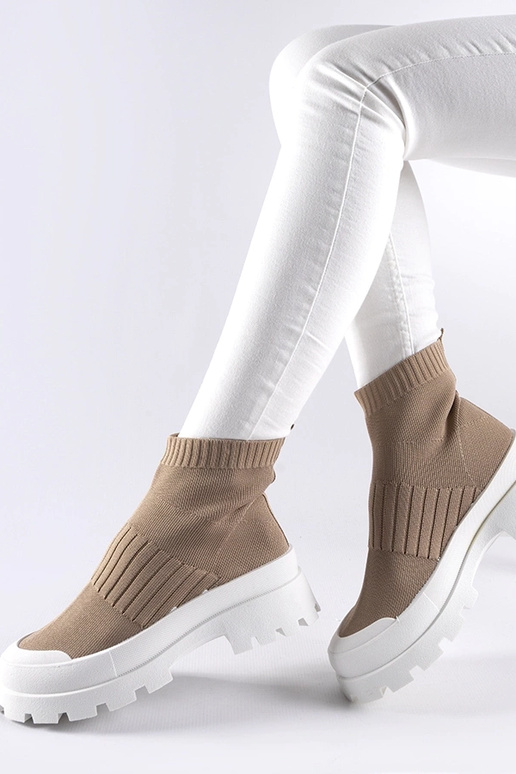 Baskets Varden marron avec tige...