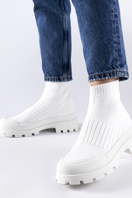 Baskets blanches à tige élastique Varden