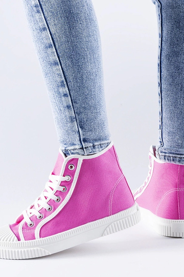 Baskets montantes rose foncé Pozzuolo
