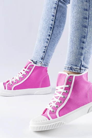Baskets montantes rose foncé Pozzuolo 2