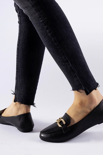 Mocassins noirs avec boucle... 2