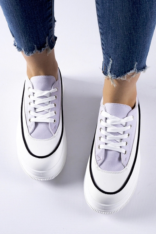 Baskets à plateforme violettes Plesio Baskets à plateforme violettes Plesio