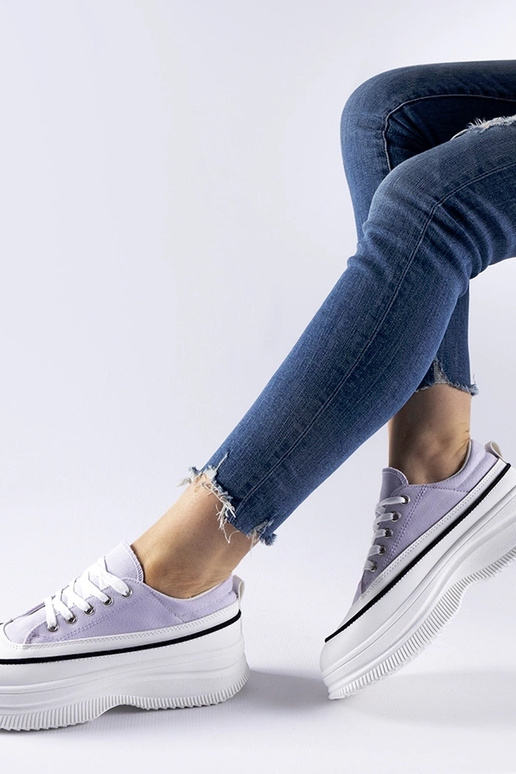 Baskets à plateforme violettes Plesio Baskets à plateforme violettes Plesio