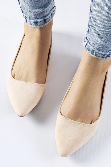 Ballerines à bout pointu beige Riv 2
