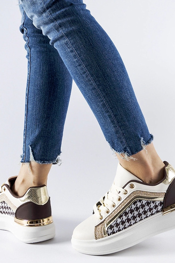 Baskets à paillettes marron... 2